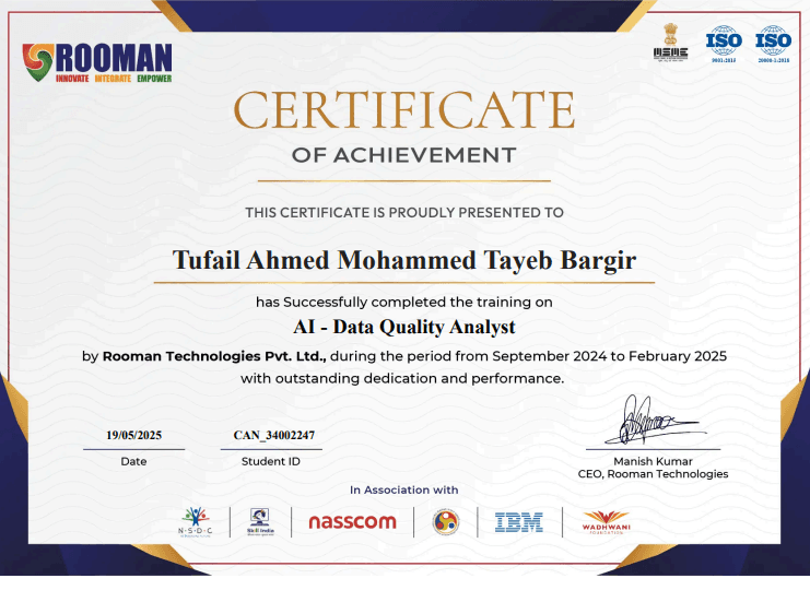 Rooman Certified Professional